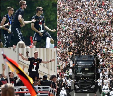 Berlin Berpesta, Setengah Juta Warga Sambut Lahm dkk